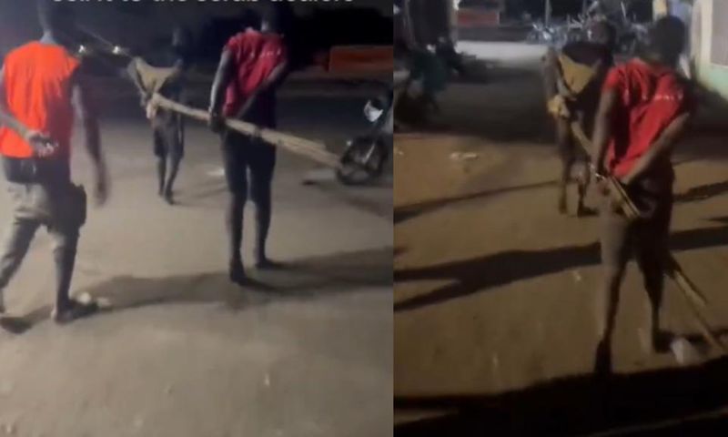 2 alleged thieves tied to stolen iron rods they tried to sell to scrap dealers