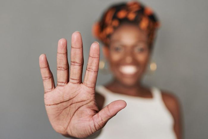 A Black woman's palm [Sky News]
