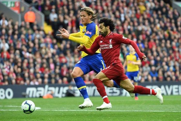 Mohamed Salah was on target in Liverpool's win over Southampton