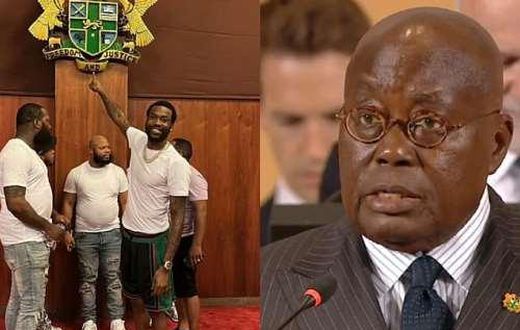 Meek Mill declares President Akufo-Addo his G.O.A.T politician