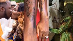 Medikal, Fella Makafui strengthen their love as they get matching tattoos