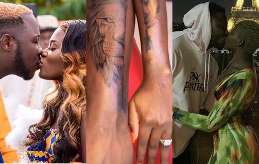Medikal, Fella Makafui strengthen their love as they get matching tattoos