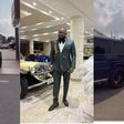 Osei Kwame Despite with his cars