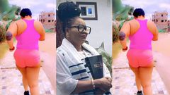 Evangelist Mama Pat goes for a run half-naked