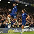At the double: Alvaro Morata (left) scored twice in Chelsea's 3-1 win over Crystal Palace