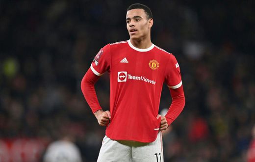 Suspended from training or playing - Manchester United striker Mason Greenwood.