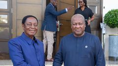 Dr Kwabena Duffuor and John Mahama