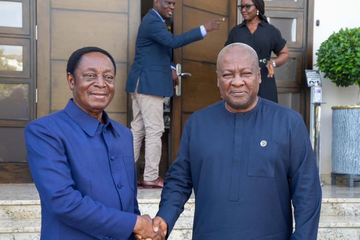 Dr Kwabena Duffuor and John Mahama