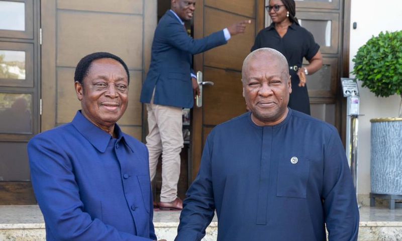 Dr Kwabena Duffuor and John Mahama