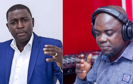 Mugabe Maase, show host on Power FM and Kwabena Bobie Ansah, show host on Accra FM