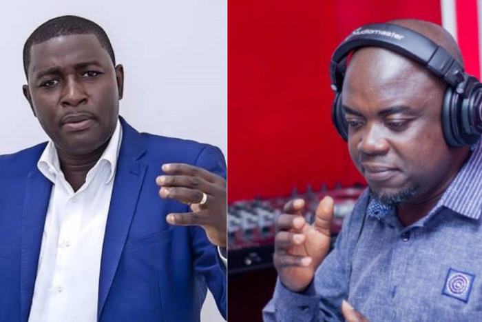 Mugabe Maase, show host on Power FM and Kwabena Bobie Ansah, show host on Accra FM