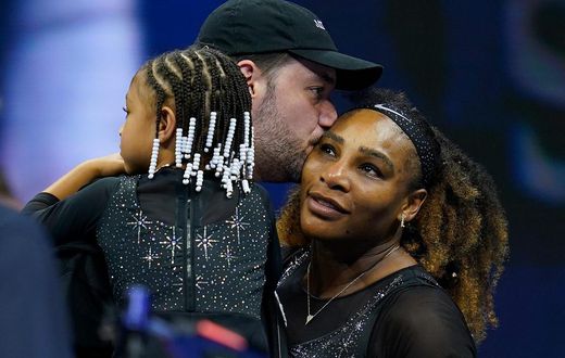 Alexis Ohanian (center), Olympia Ohanian (left), and Serena Williams.Charles Krupa/AP