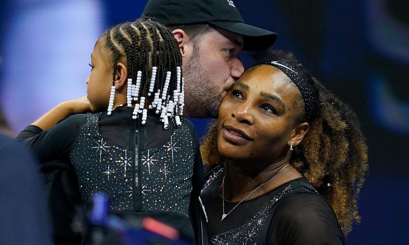 Alexis Ohanian (center), Olympia Ohanian (left), and Serena Williams.Charles Krupa/AP
