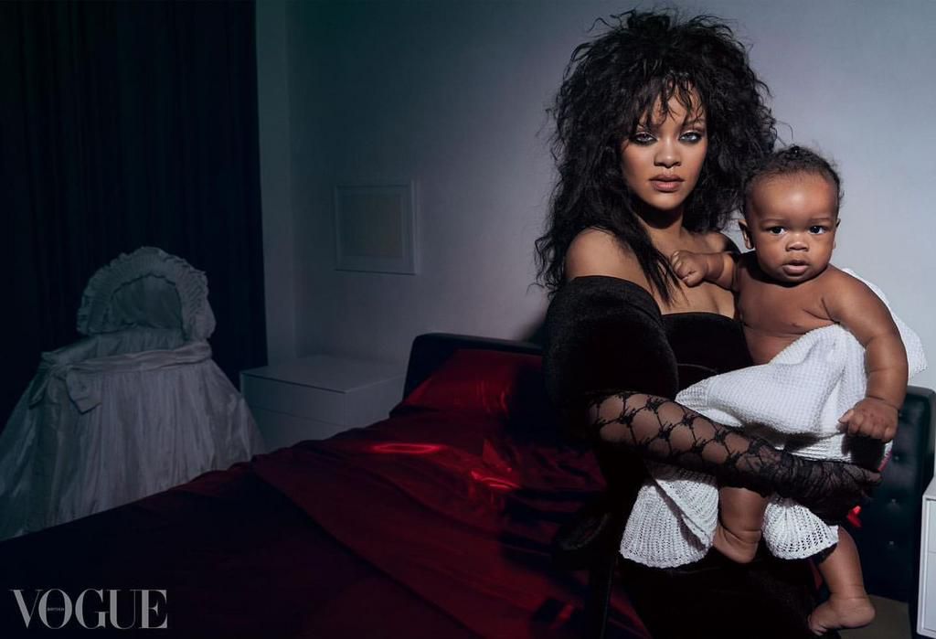 Rihanna and her son