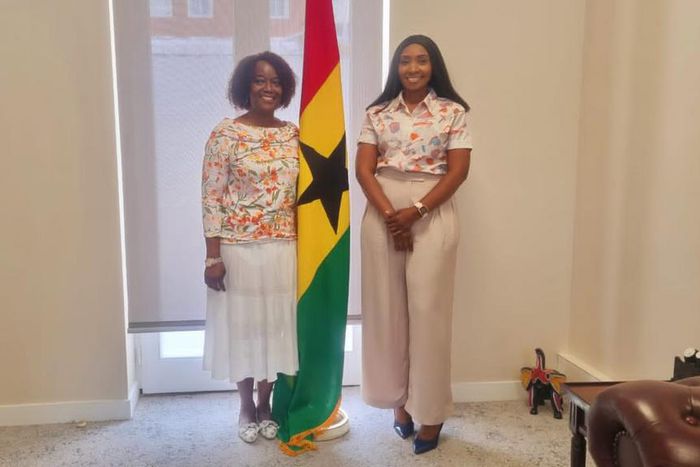 Ambassador Anna Bossman and journalist Harriet Nartey