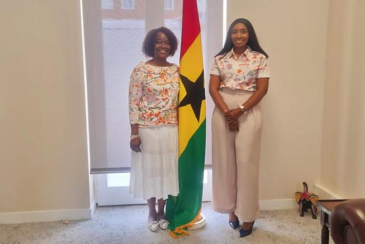 Ambassador Anna Bossman and journalist Harriet Nartey