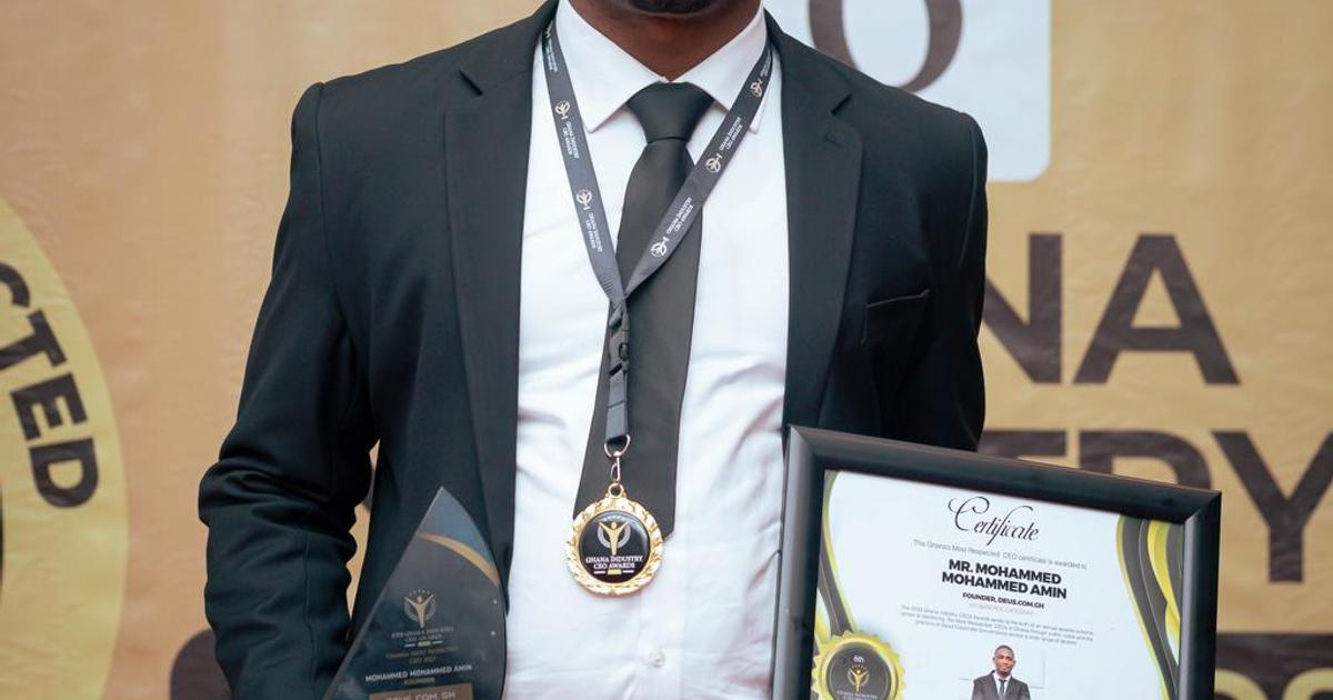 Mohammed Amin CEO of Deus.com.gh clinches top honour as Best E-Commerce ...