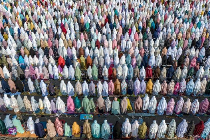 Indonesian Muslims celebrated Eid Al-Fitr on Parangkusumo Beach on April 21.