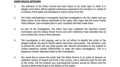 Ghana Police Press Release