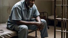 An old man in jail [Meta AI]