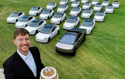 MrBeast buys 26 Tesla cars to give away as 26th birthday gift; here's how to win