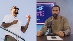 Kevin-Prince Boateng preaches to Rio Ferdinand after getting baptized