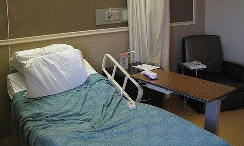 A hospital bed