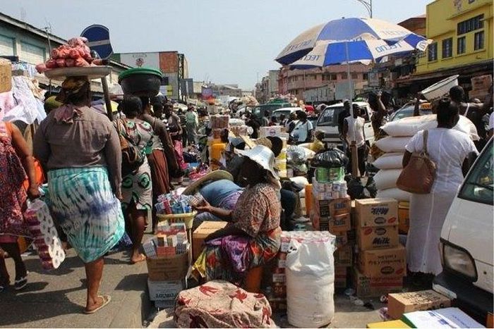The Adabraka Market in Ghana