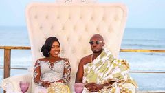 Newly married Victoria Lebene and Eugene Osafo-Nkansah