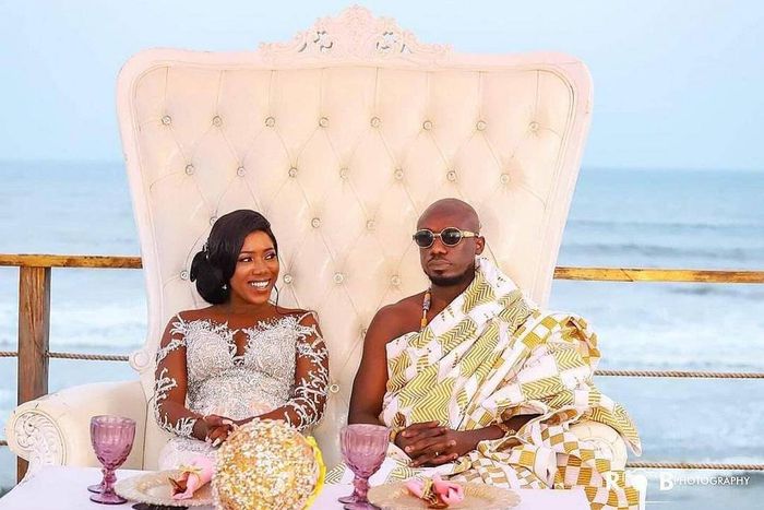 Newly married Victoria Lebene and Eugene Osafo-Nkansah