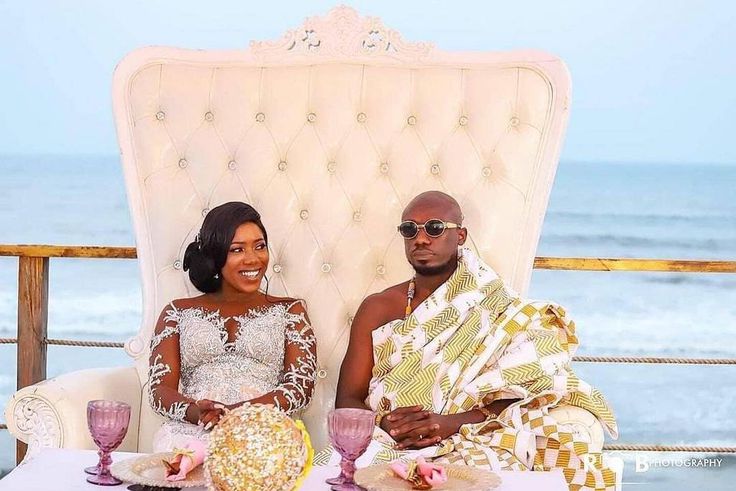 Newly married Victoria Lebene and Eugene Osafo-Nkansah