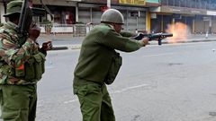 File image of Kenyan police officers in action