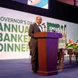 Dr Ernest Addison, Governor of the Bank of Ghana delivering his address