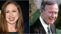 chelsea clinton george h.w. bush extra wide