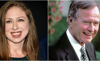 chelsea clinton george h.w. bush extra wide