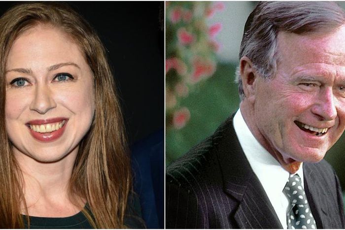 chelsea clinton george h.w. bush extra wide