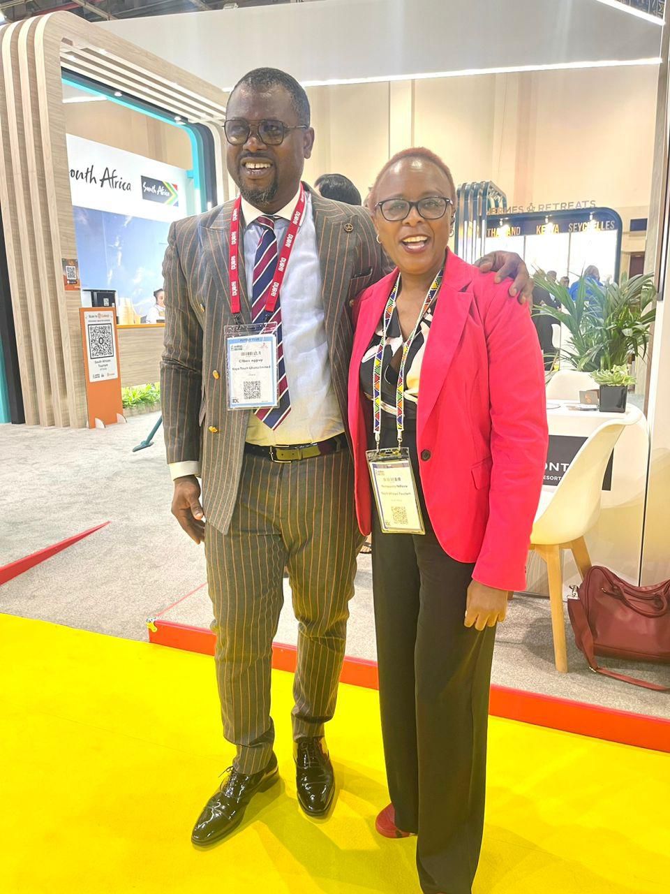 Abeiku Santana at the Arabian Travel Market 2023