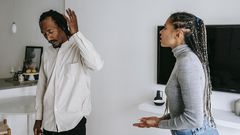 Unhappy young couple - What to do if  you've been caught cheating