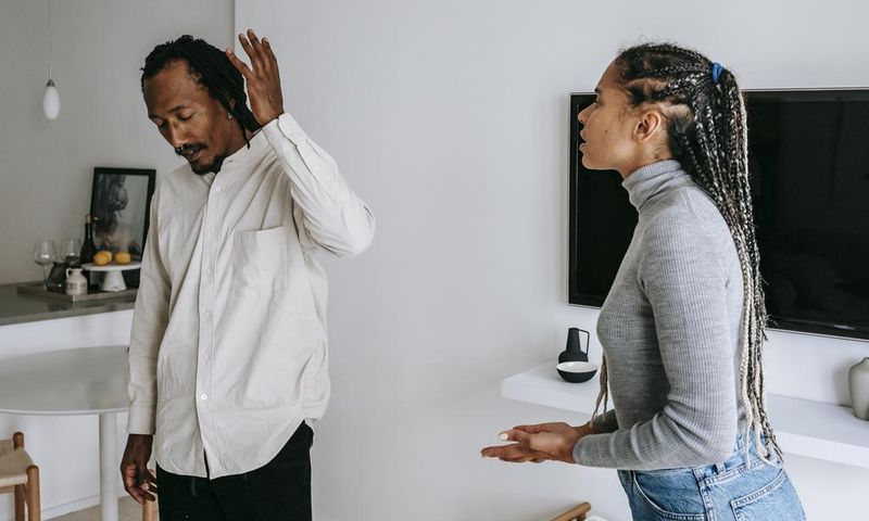 Unhappy young couple - What to do if  you've been caught cheating