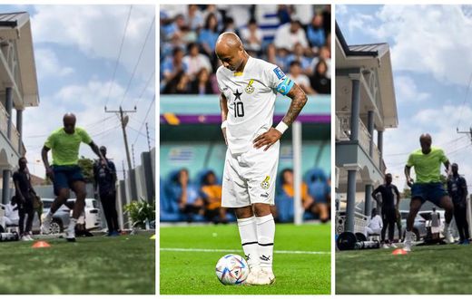 Andre Ayew steps up individual training after Black Stars snub (Video)