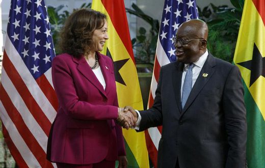 Kamala Harris and President Akufo-Addo
