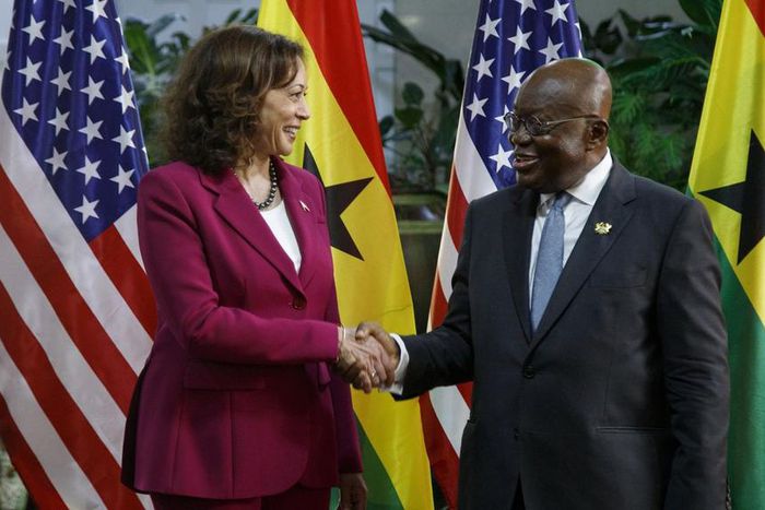 Kamala Harris and President Akufo-Addo