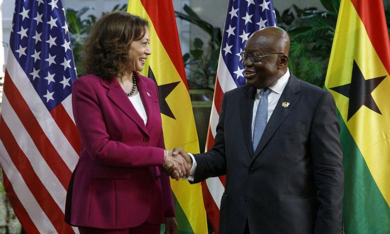 Kamala Harris and President Akufo-Addo