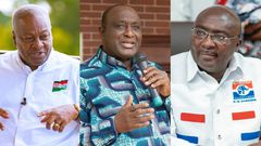 John Mahama, Alan Kyerematen and Dr Mahamudu Bawumia
