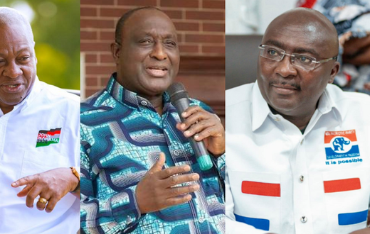 John Mahama, Alan Kyerematen and Dr Mahamudu Bawumia