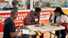 Afua Asantewaa at Chef Faila's cook-a-thon