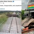 Train accident photo posted on my social media pages is a photoshop - Peter Amewu