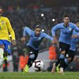 Brazil's Neymar scores the winner against Uruguay
