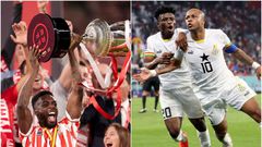 Kudus, Andre Ayew congratulate Inaki Williams for winning Copa del Rey
