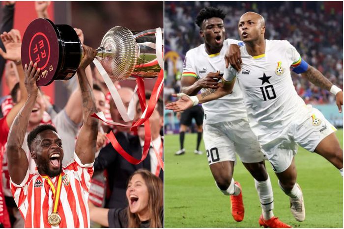 Kudus, Andre Ayew congratulate Inaki Williams for winning Copa del Rey